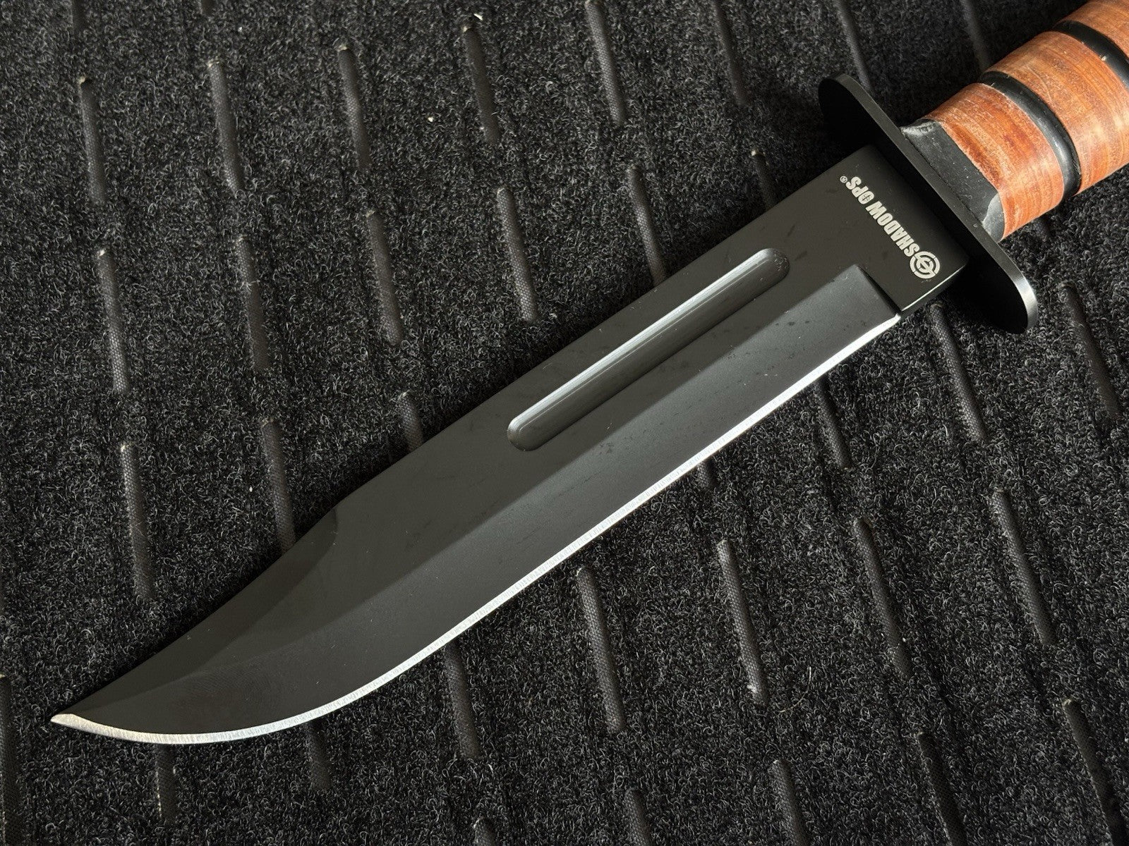 13” Kbar Style Combat Knife Military Marines Kydex Sheath Horizontal Carry Black