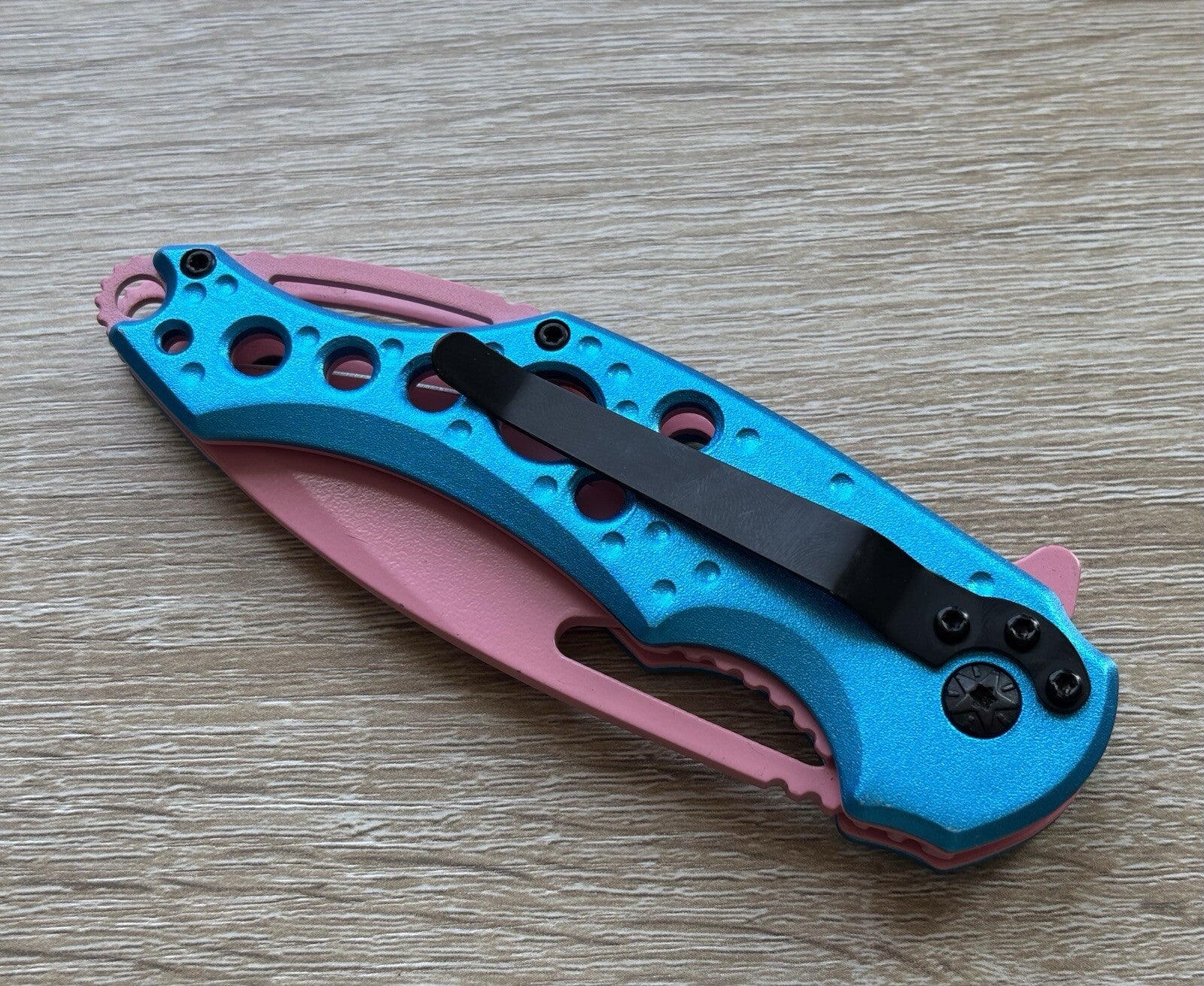 ✨PINK✨ Pocket Knife Spring Assist Ladies 💅 Pretty Girly Blue 