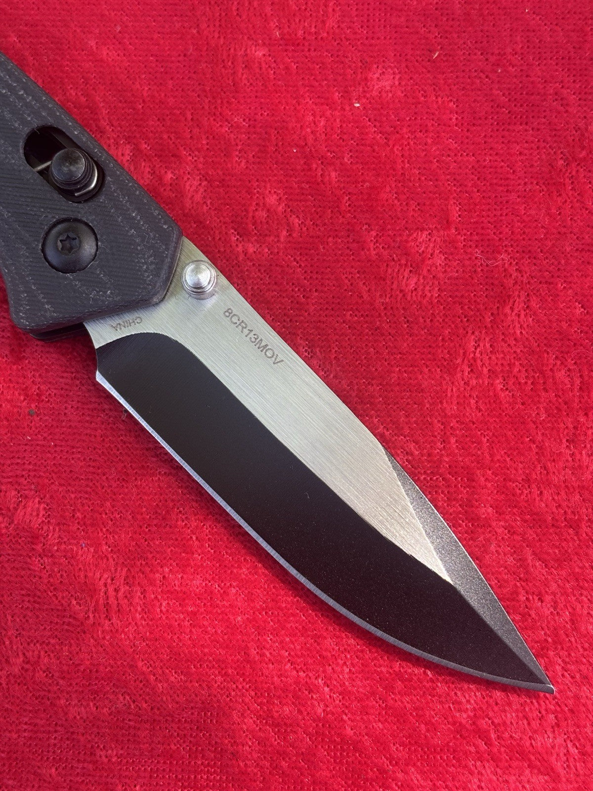 4” Medium Size Pocket Knife Black Bug out Style Micarta Handle Lightweight Sharp