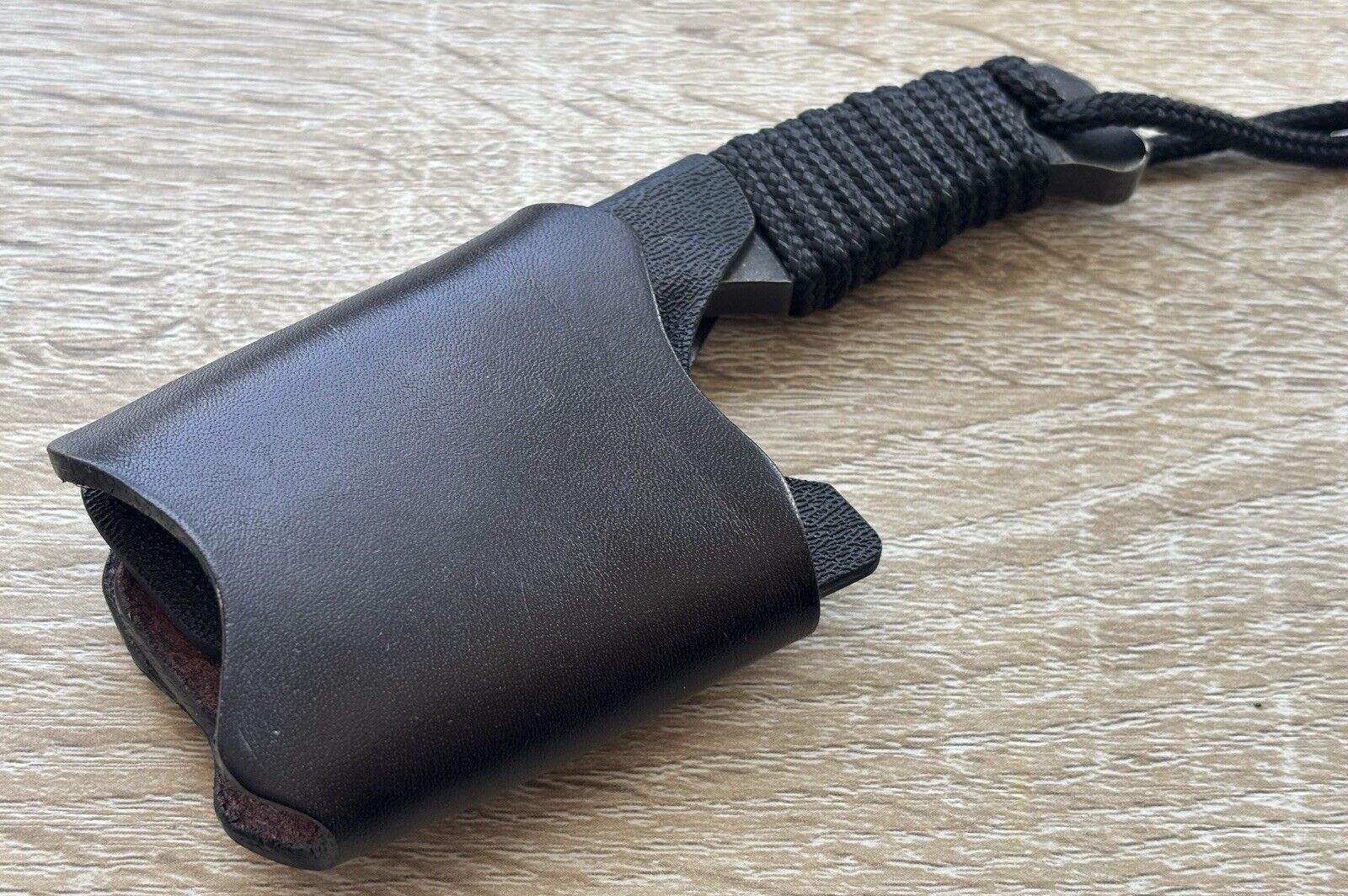 12cm Heavy Duty Kiradashi Knife Kydex Leather Sheath Horizontal Carry Sharp Edc