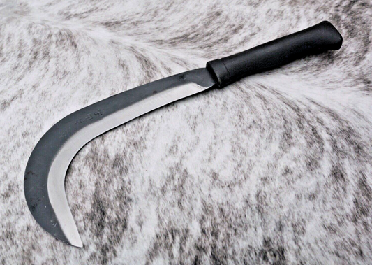 14" hook machete crescent blade carbon steel razor sharp harvesting landscape