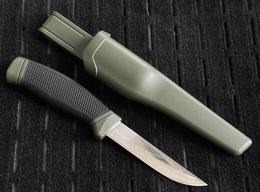 9” Fixed Blade Knife Hard Sheath Belt Clip High Hardness 4” Blade Rubber Handle 