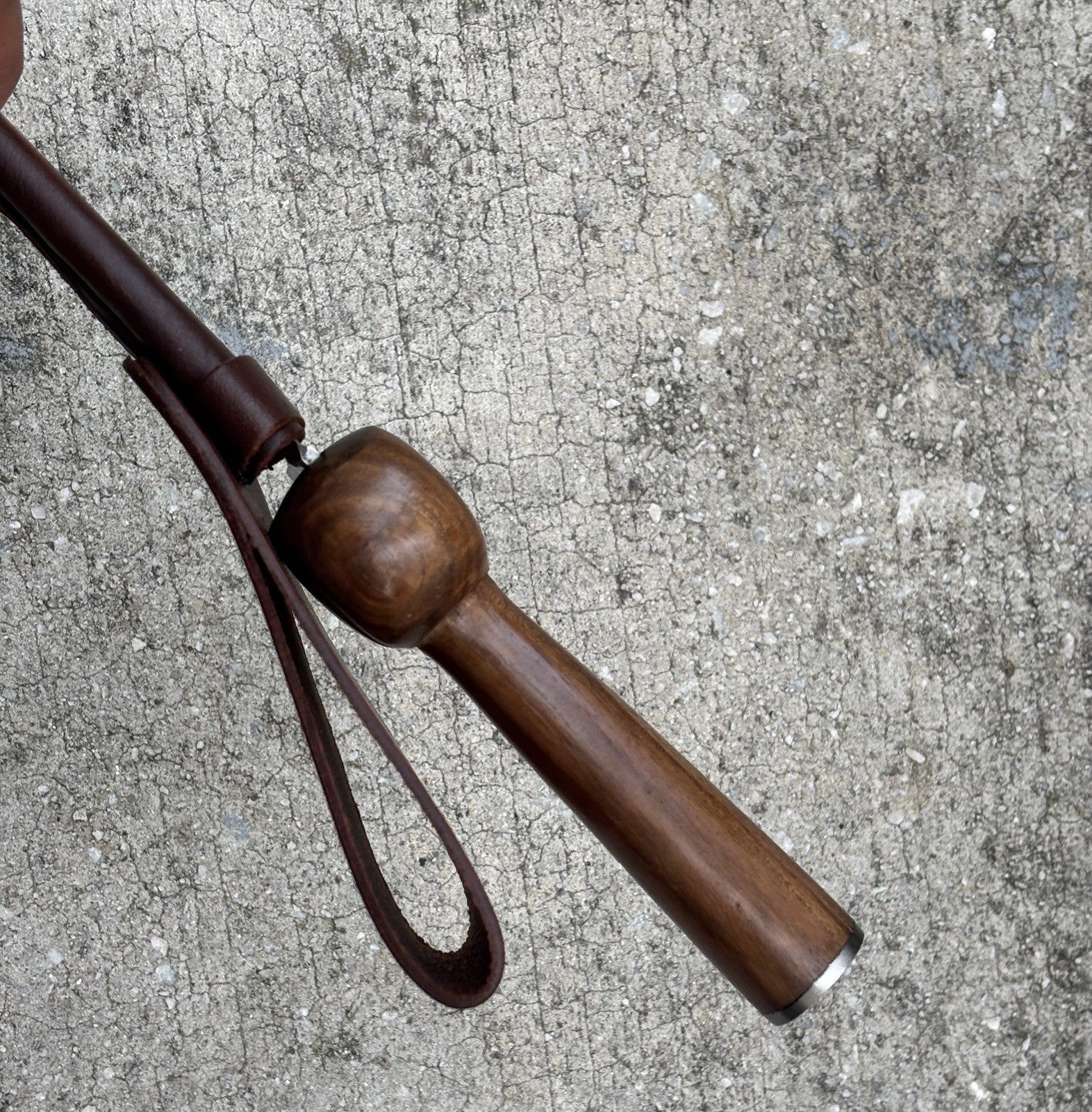 13” Bollocks Dagger Wood Handle Phallus Leather Sheath Spear Point Double Edge