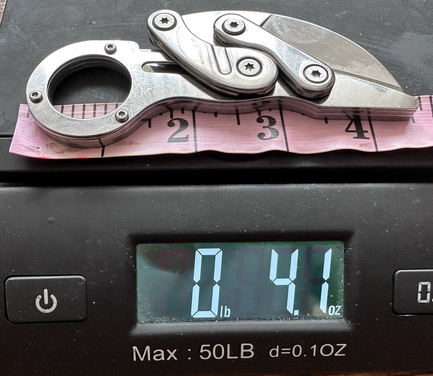 Folding Karambit Pocket Knife Stainless Steel Construction 4 1/2" Polished Metal