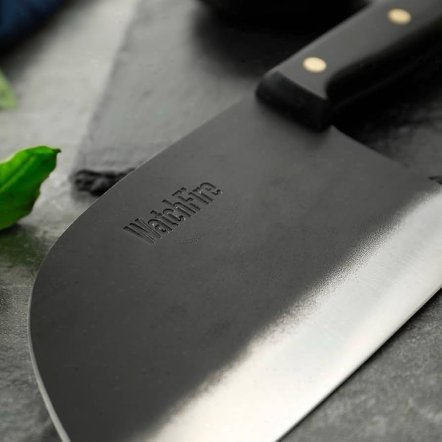 12” Ultimate Camping Cleaver Knife Hand Forged Razor Sharp 7cr17mov Canvas Case