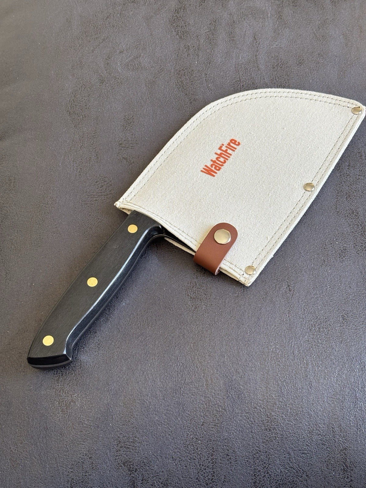 12” Ultimate Camping Cleaver Knife Hand Forged Razor Sharp 7cr17mov Canvas Case