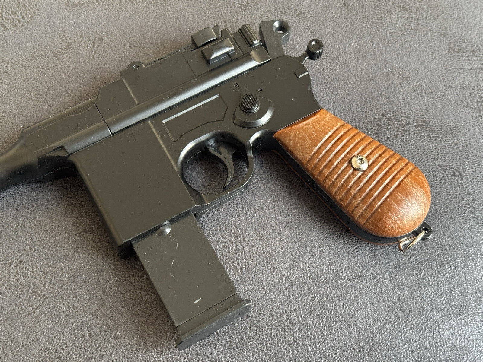 G12 Spring Airsoft Hand Gun Mauser C96 Style Spring Powered 6mm BBS 200 FPS