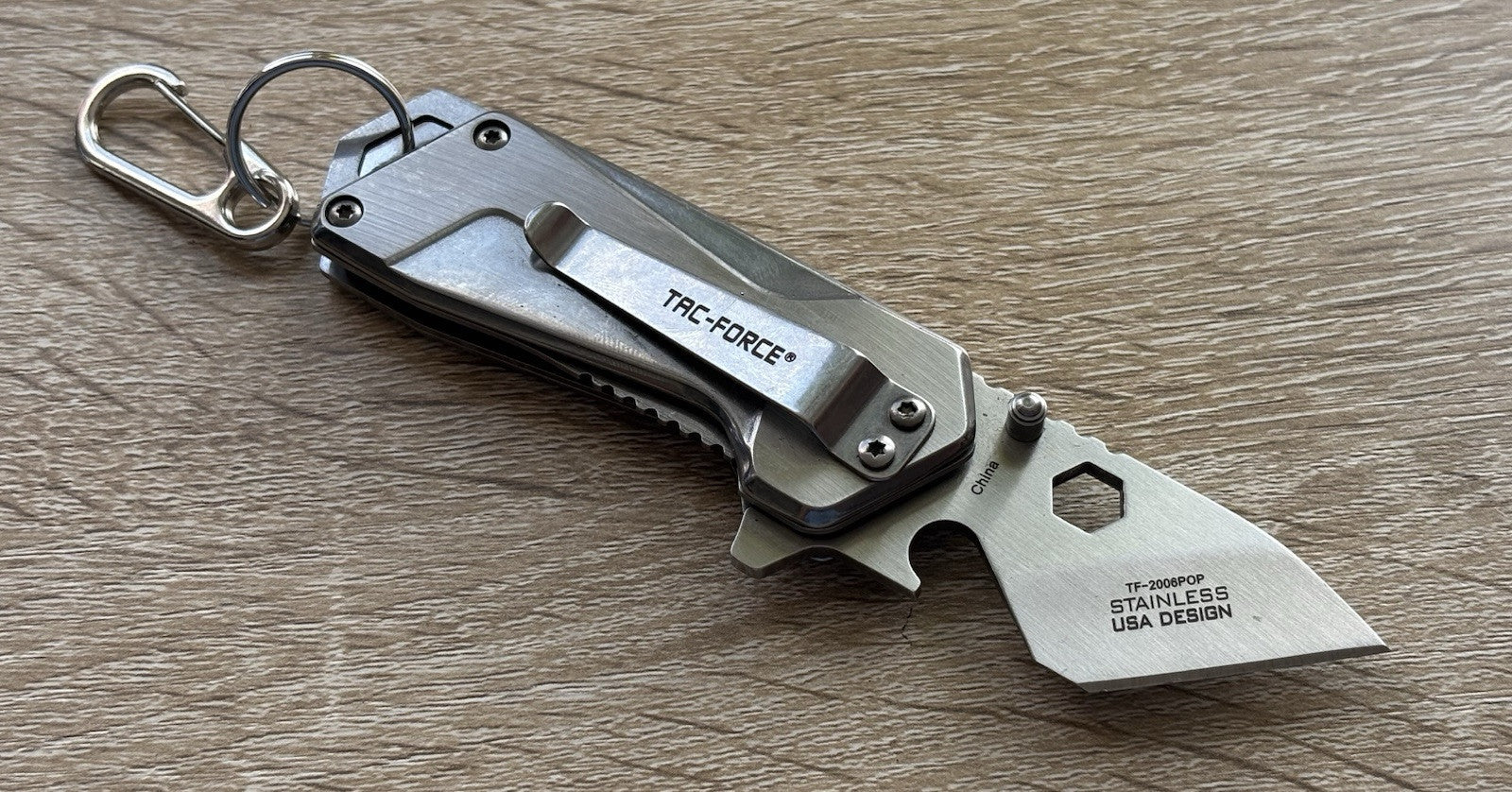 Tiny Pocket Knife Spring Assist Reverse Tanto 1” Blade Full Metal Cyberpunk Edc
