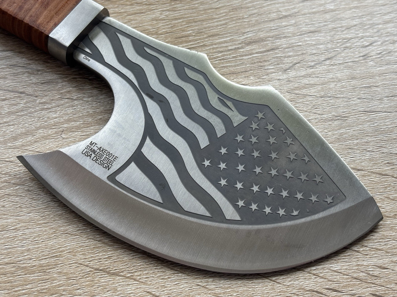 Marines Axe USA Eagle Mtech Hand Painted Ww2 Combat Style Eagle Leather Sheath