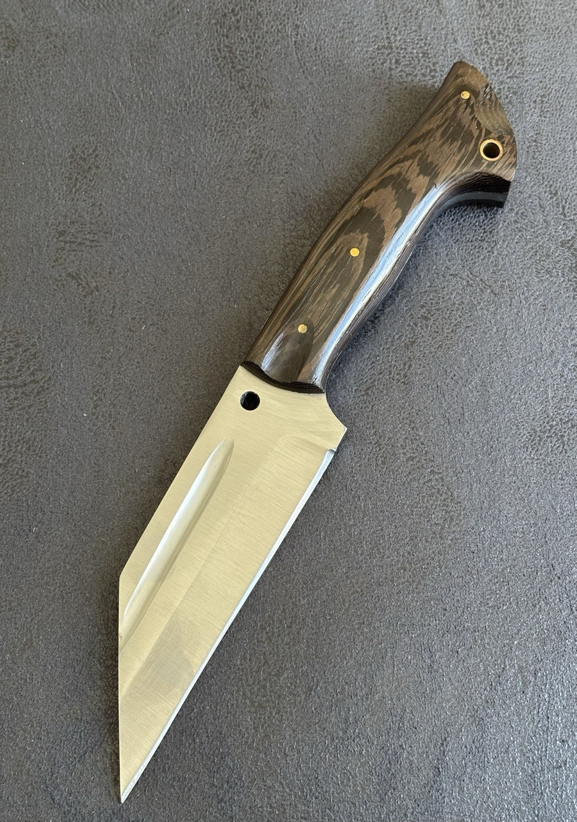 13" & 9" Dual Viking Seax Set Full Tang Leather Sheath Thick Blade Sharp Chrome