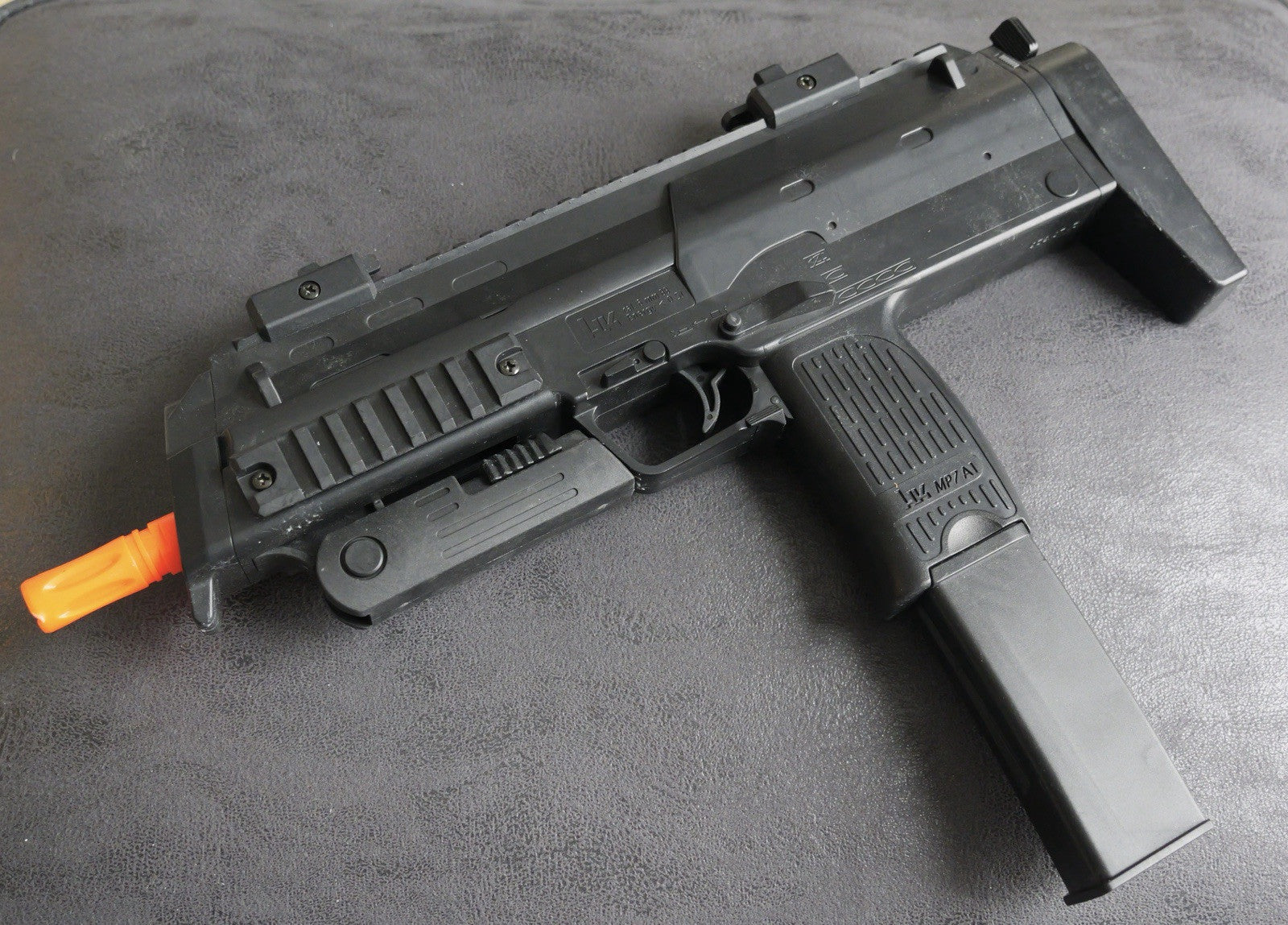 HK Heckler & Koch MP7 A1 Spring Powered Airsoft Gun Umarex polymer frame 230 Fps