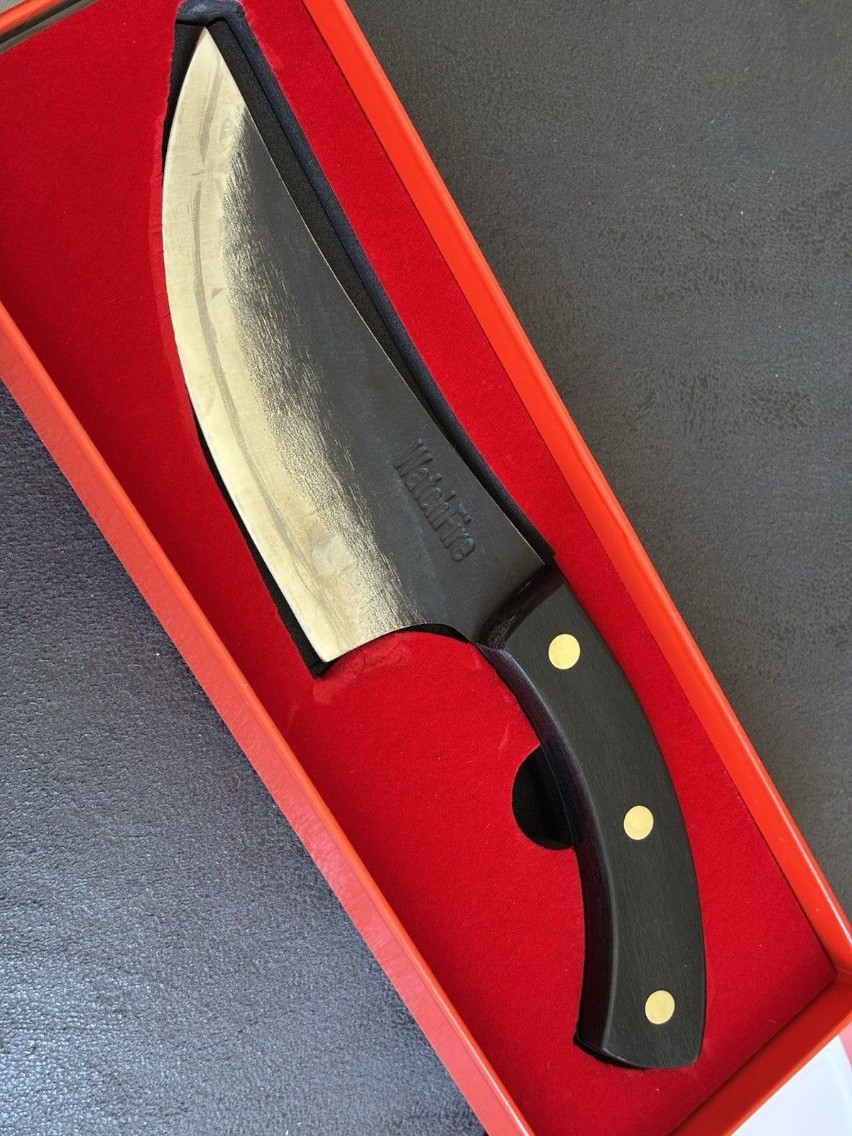 9” Ultimate Camping Chef Knife Hanta Bosna Hand Forged 7cr17mov Canvas Sheath