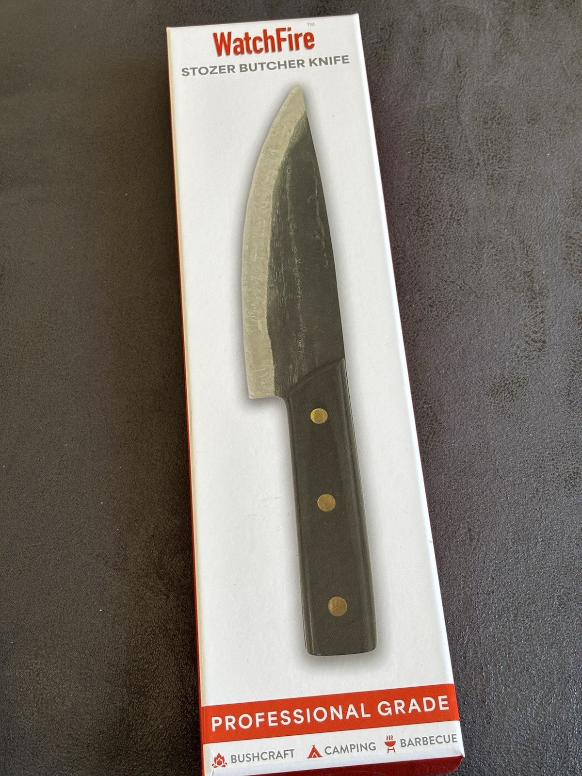 11.5” Ultimate Camping Chef Knife Razor Sharp Hand Forged 7cr17mov Canvas Sheath
