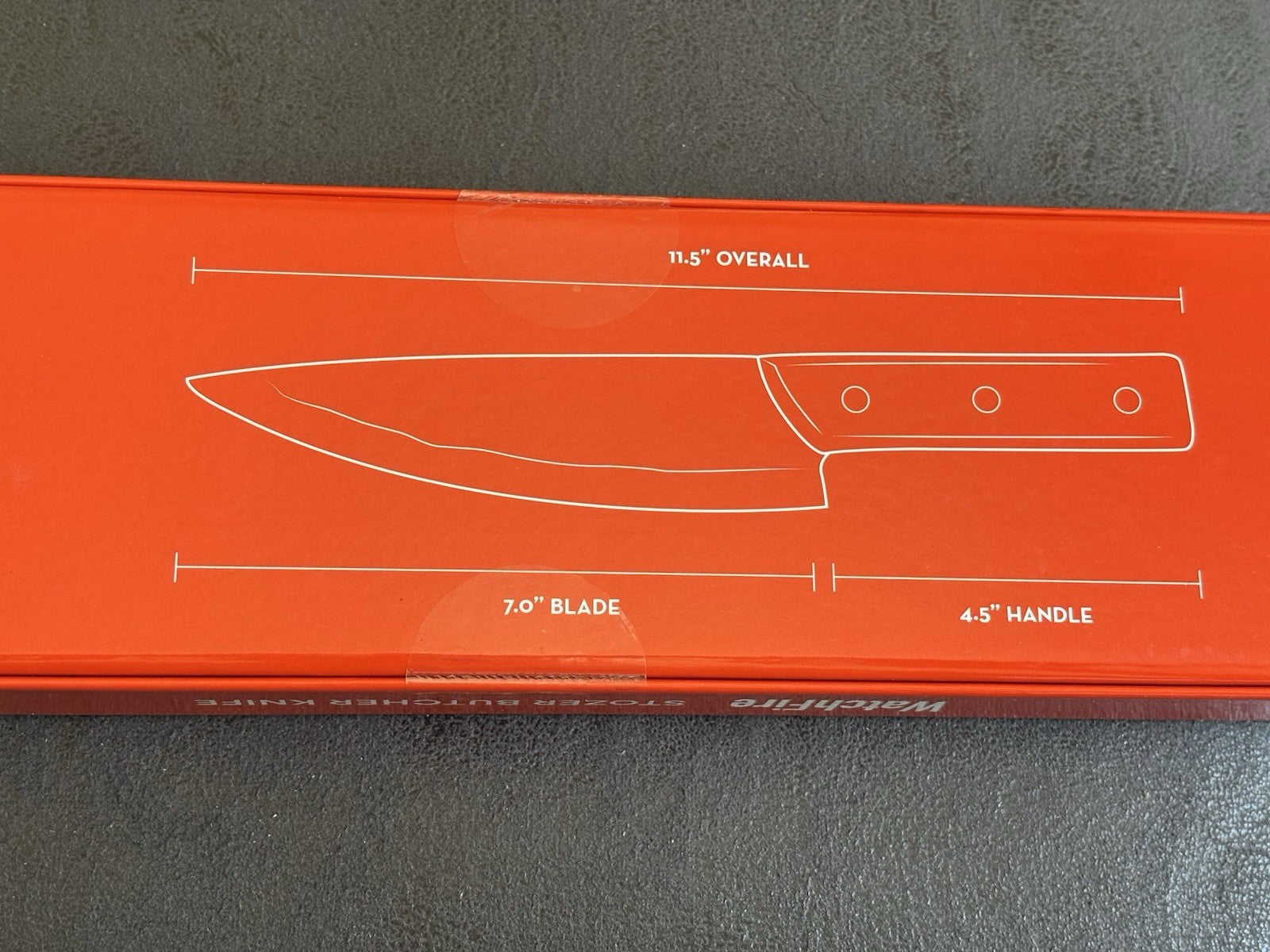 11.5” Ultimate Camping Chef Knife Razor Sharp Hand Forged 7cr17mov Canvas Sheath