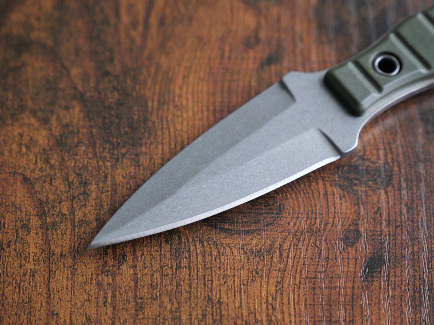 17 Cm Fixed Blade Knife Spear Point Hard Sheath Sharp Belt Loop Full Tang