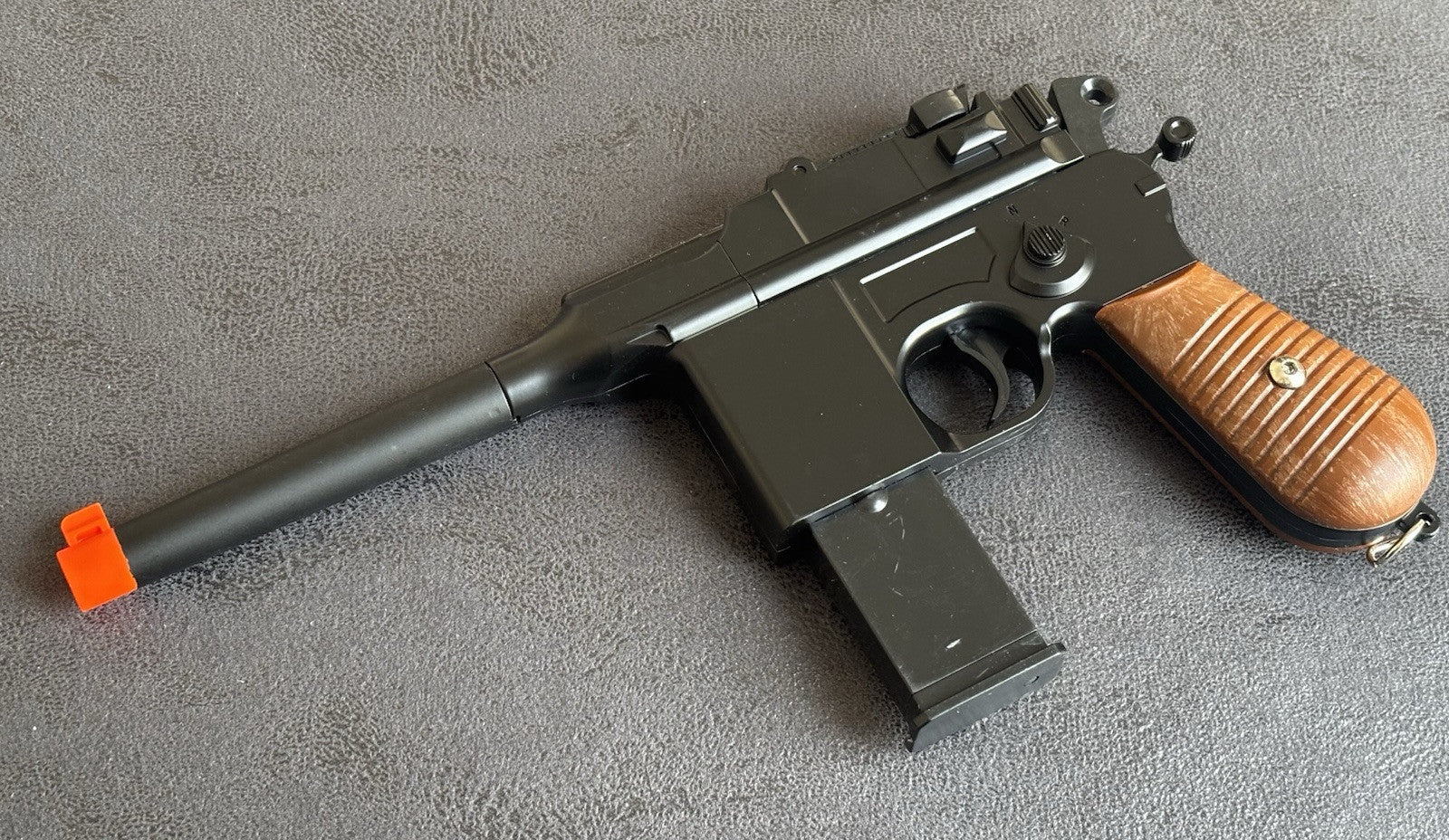 G12 Spring Airsoft Hand Gun Mauser C96 Style Spring Powered 6mm BBS 200 FPS
