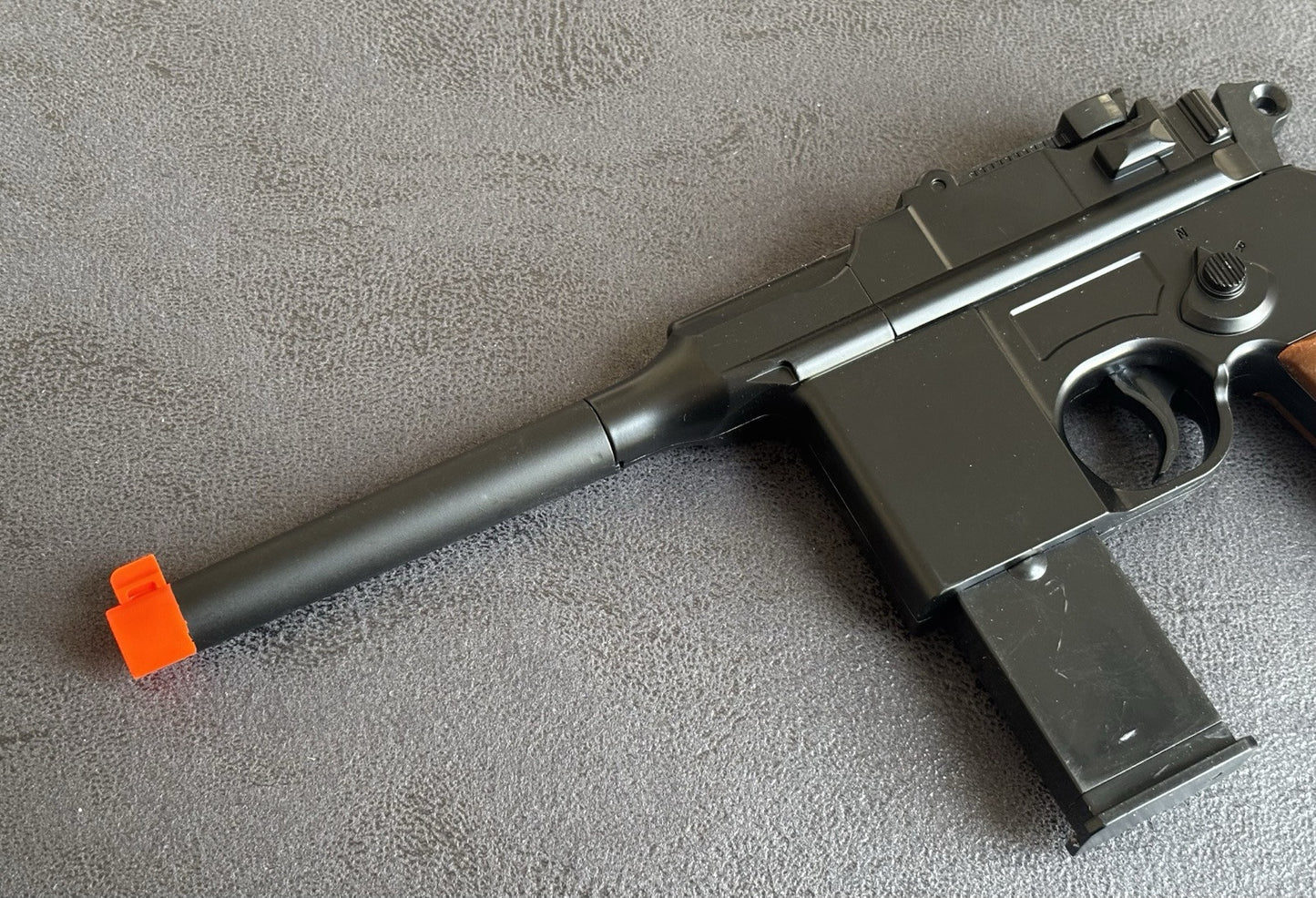 G12 Spring Airsoft Hand Gun Mauser C96 Style Spring Powered 6mm BBS 200 FPS