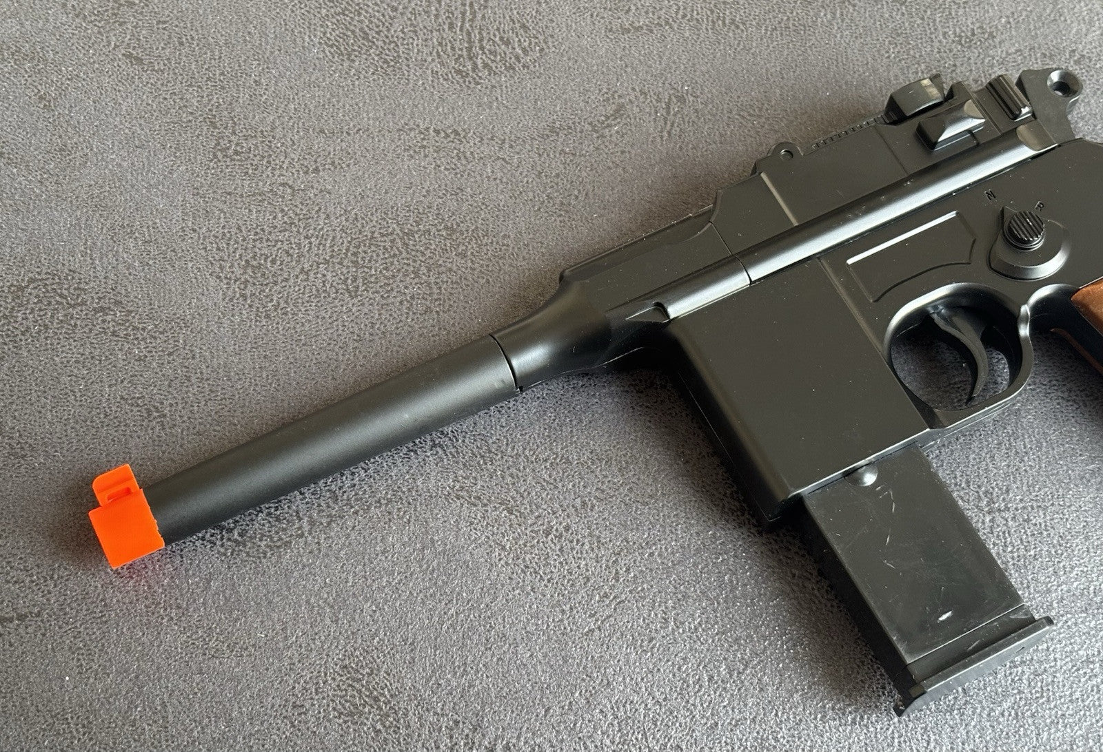 G12 Spring Airsoft Hand Gun Mauser C96 Style Spring Powered 6mm BBS 200 FPS