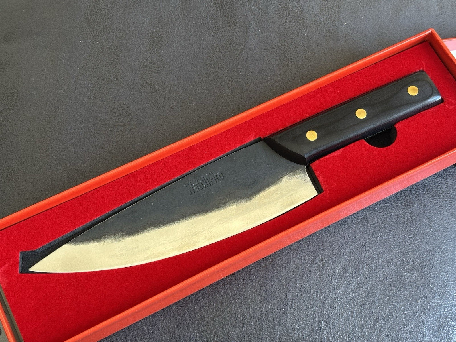 11.5” Ultimate Camping Chef Knife Razor Sharp Hand Forged 7cr17mov Canvas Sheath