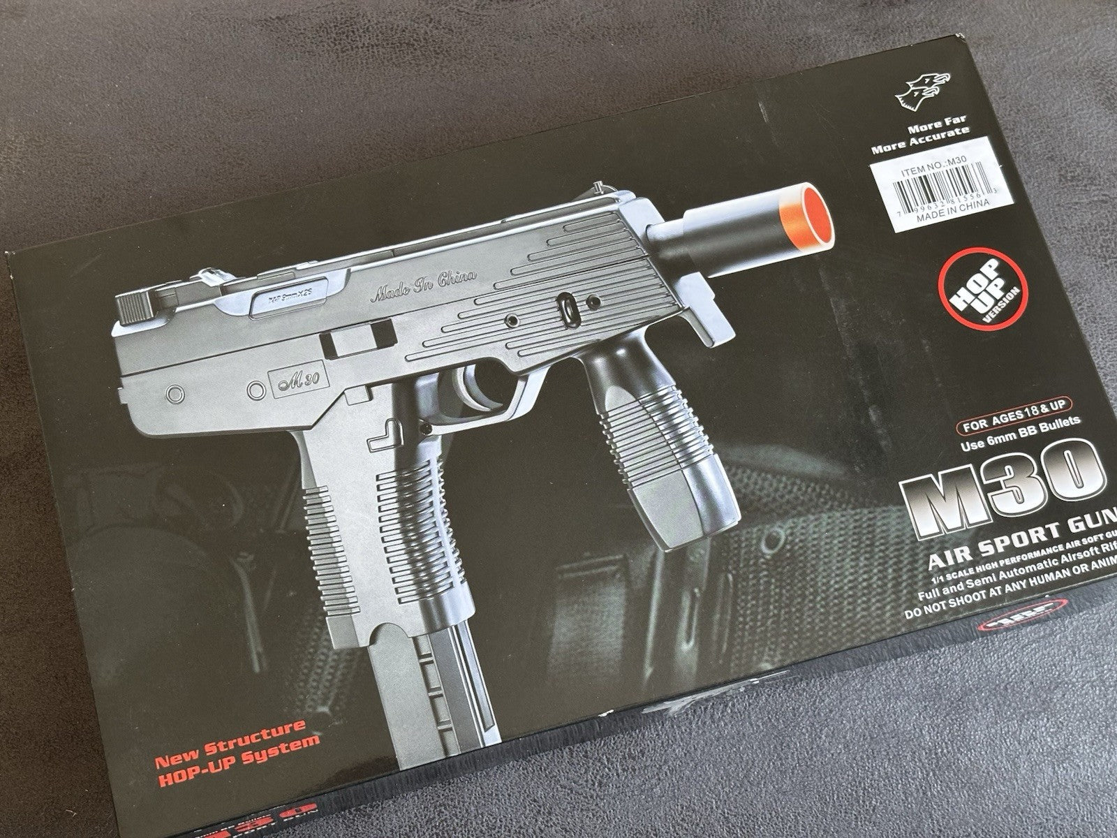 Double Eagle M30 Spring Airsoft Pistol 250 FPS Black 6mm Bbs Spring Powered 